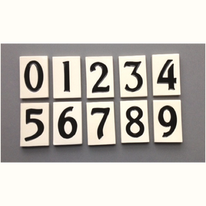 Ceramic Tile Portland House Numbers