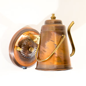 Reclaimed Copper Little Tea Pot Wall Sconce