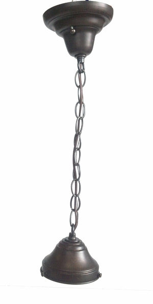 Dark Finish Chain Pendant Fixture