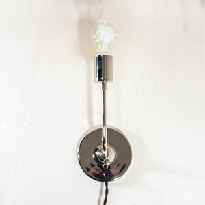 Modern Chrome Schoolhouse Electric Plug-in Sconce