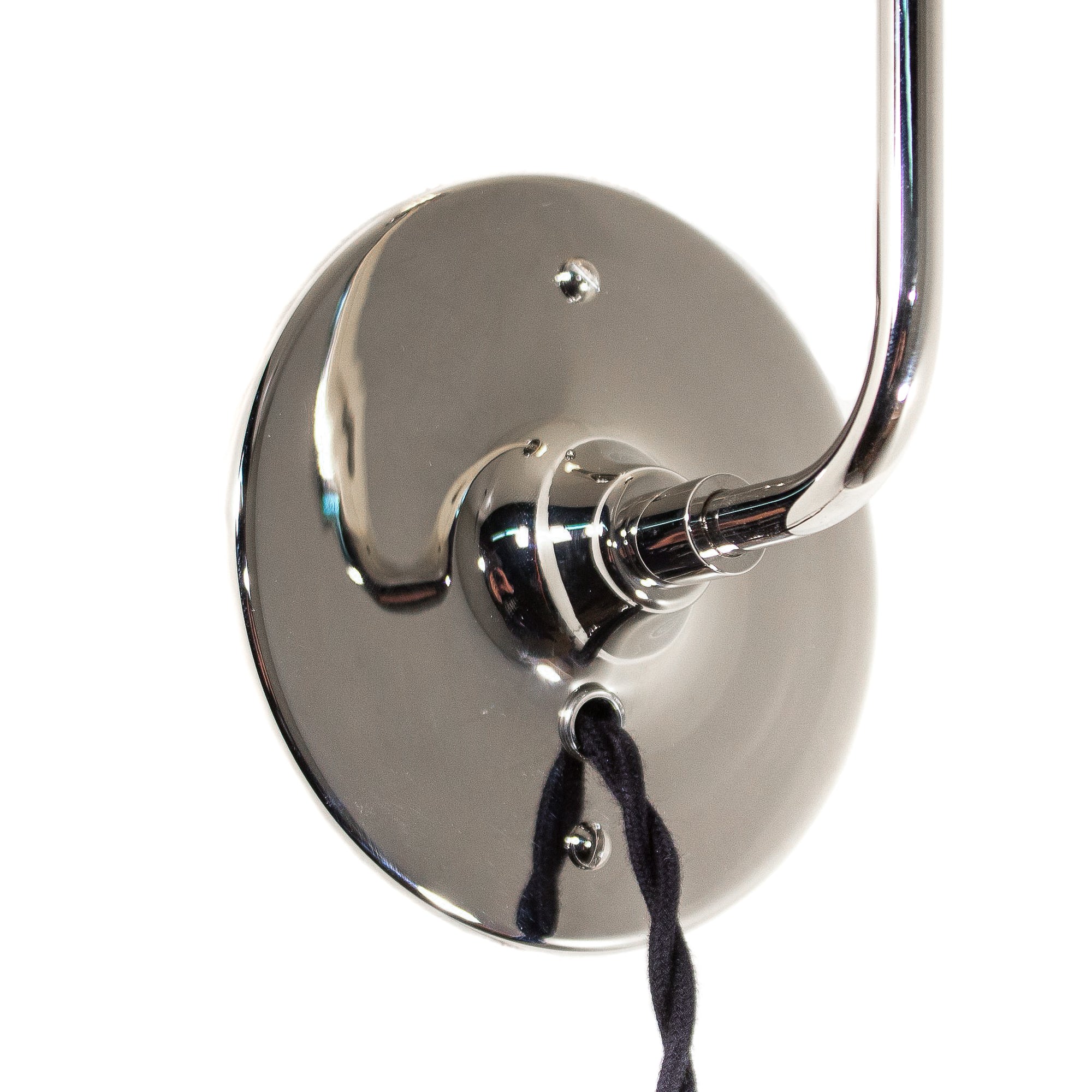 Modern Chrome Schoolhouse Electric Plug-in Sconce