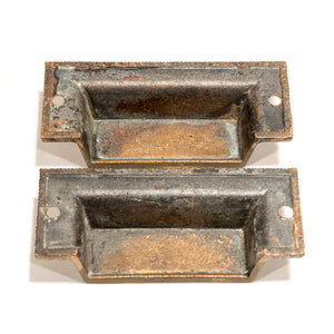 Bronze Aesthetic Victorian Bin Pull Pair