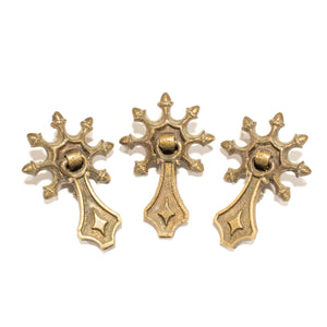 Transitional Victorian-Craftsman Acorn Star Drop Pulls