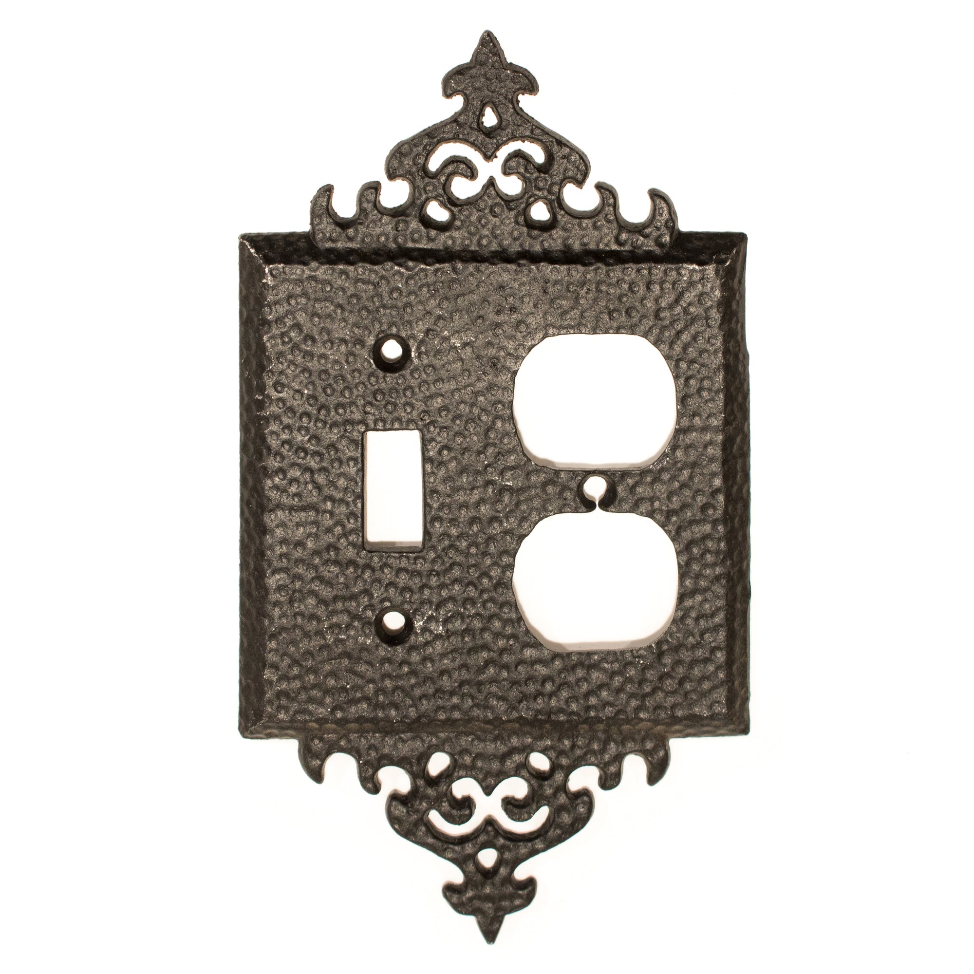 Storybook Black Toggle Switch Duplex Outlet Plate