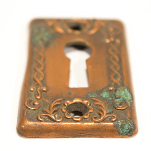 Late Nouveau Bronze Keyhole Cover