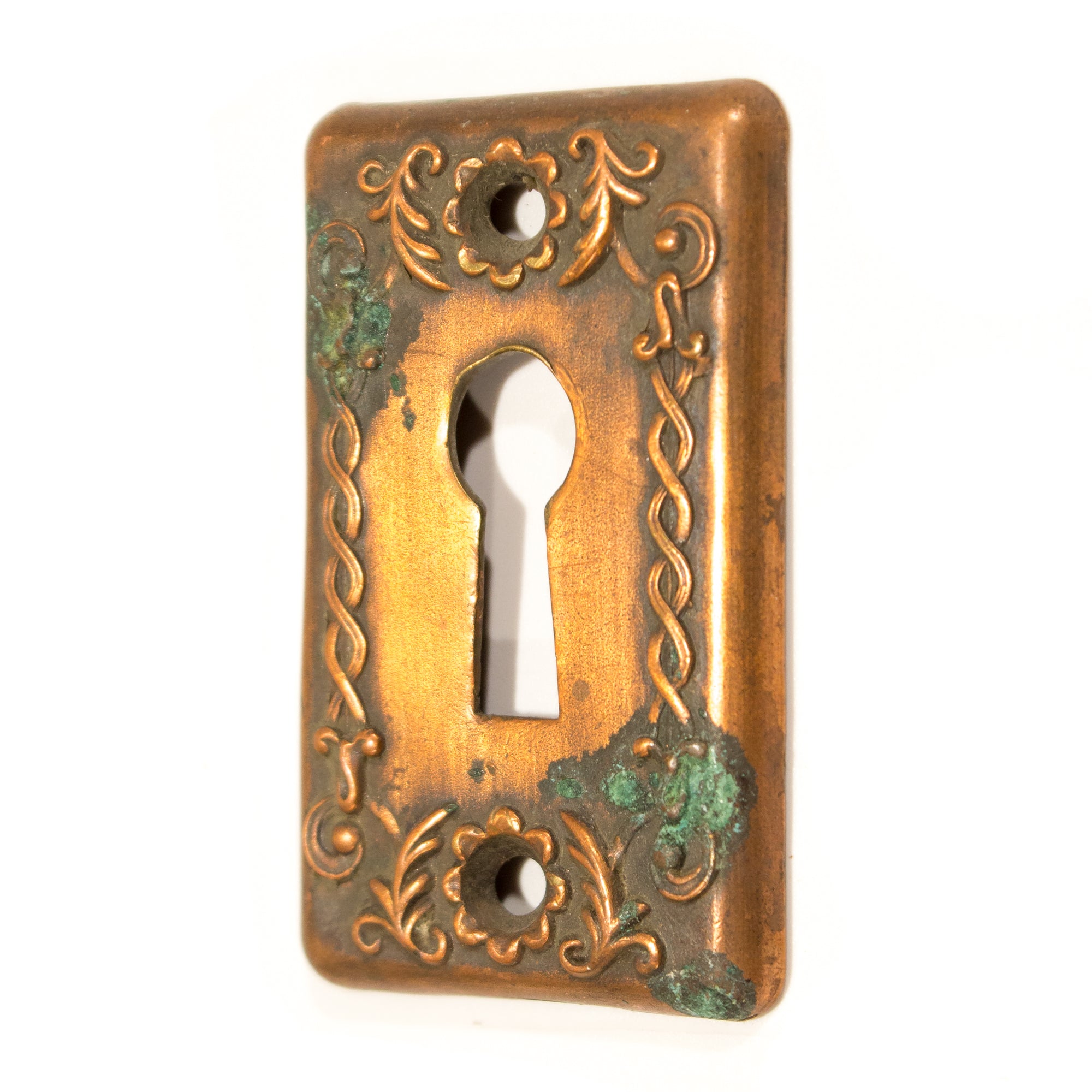 Late Nouveau Bronze Keyhole Cover