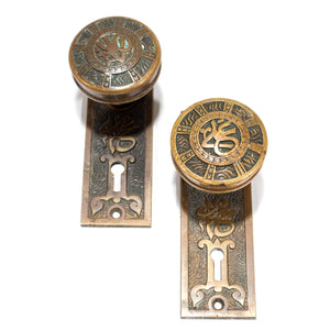 Mallory Wheeler Arabic Victorian Doorknobs Plates Set