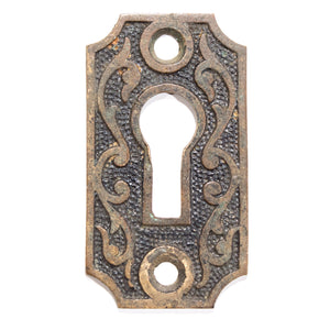 Darkened Bronze Victorian Keyhole Cover