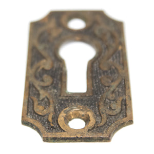 Darkened Bronze Victorian Keyhole Cover