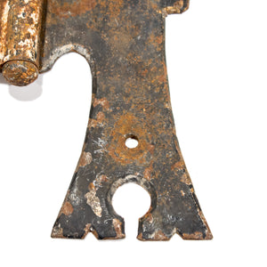 Large Iron Rustic Decorative Door Hinges (Pair)