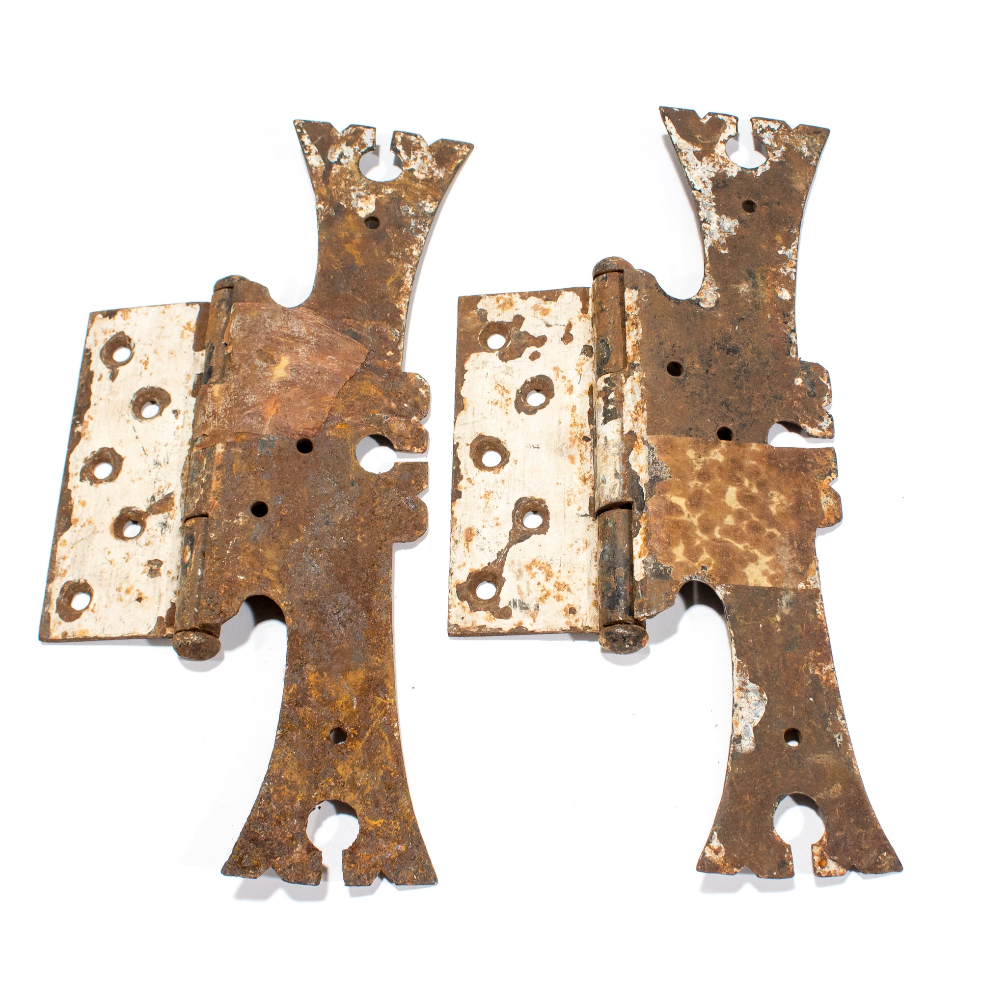 Large Iron Rustic Decorative Door Hinges (Pair)