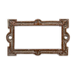 Victorian Iron Label Card Holder