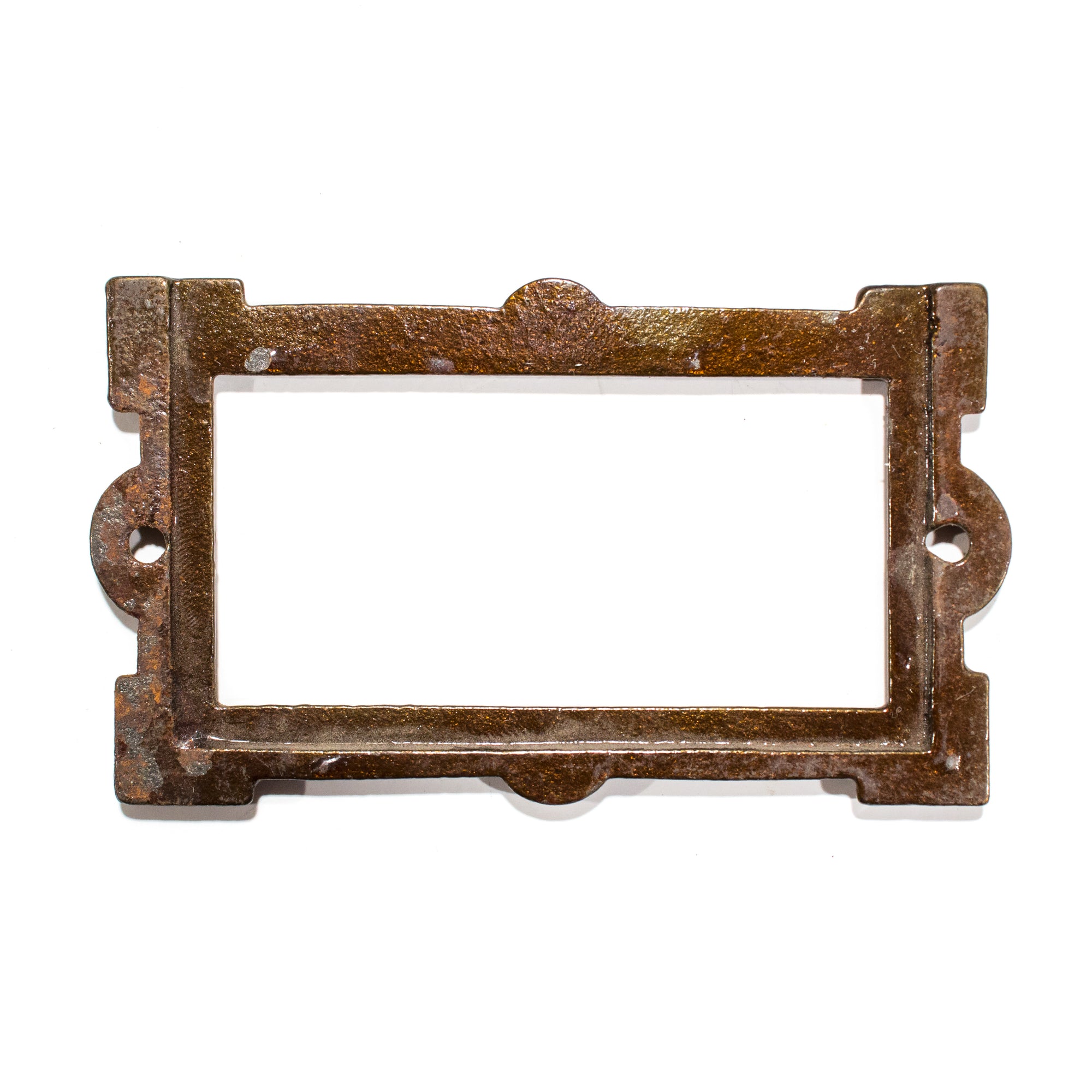 Victorian Iron Label Card Holder