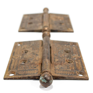 Large Victorian Door Hinges Pair