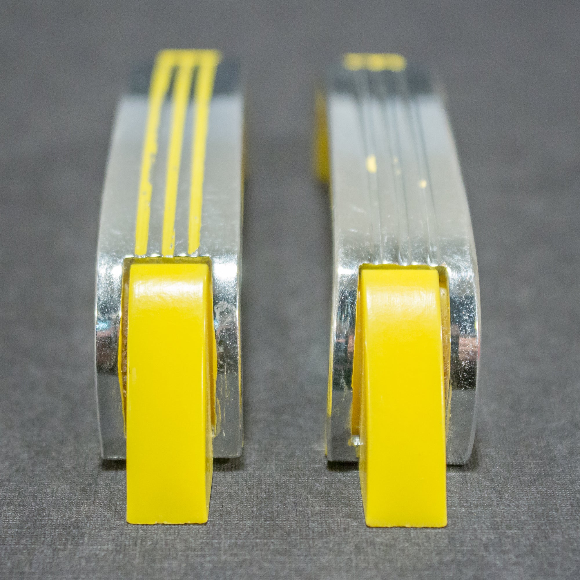 Deco Streamline Yellow Chrome Pulls