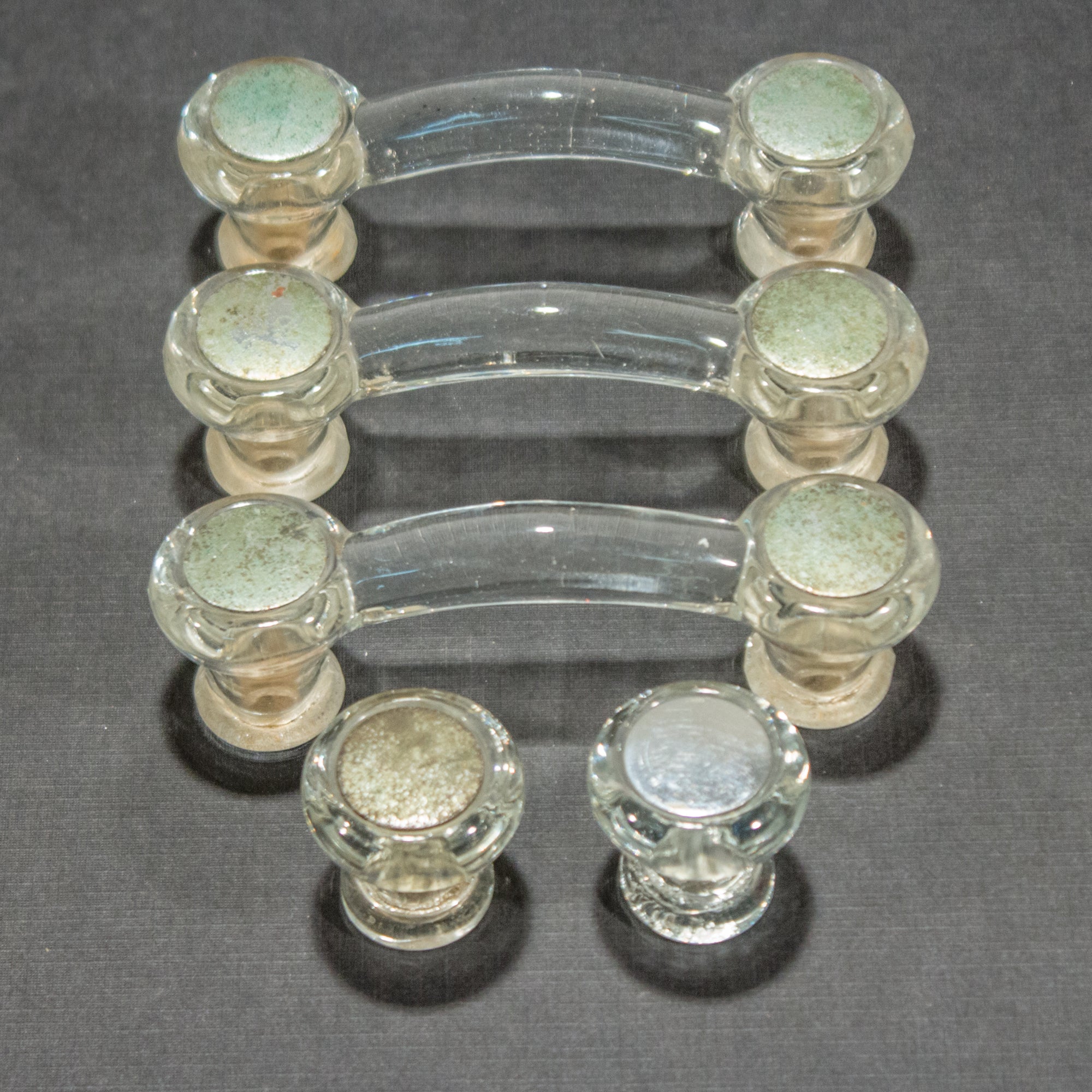 Deco Clear Glass Knobs and Pulls