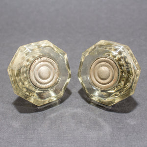 Rare Schlage 1940's Glass Dummy Door Knobs