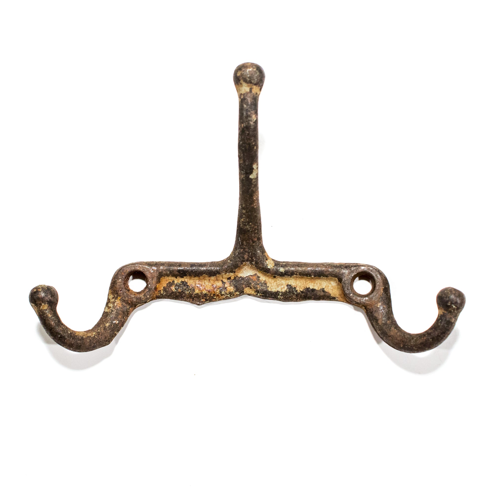 Triple Wide Antique Iron Hook C.1910