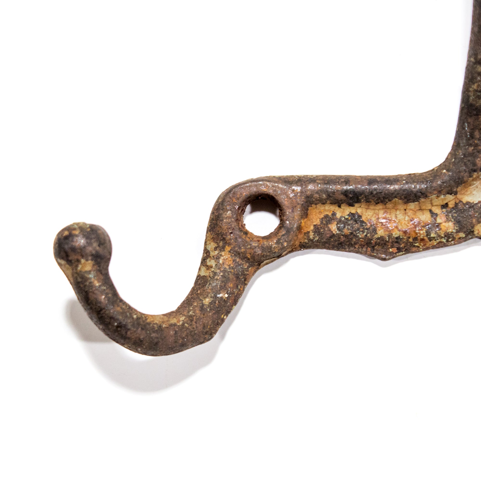 Triple Wide Antique Iron Hook C.1910