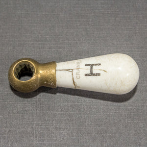 Crane Porcelain Cracked Hot and Cold Lever Handles