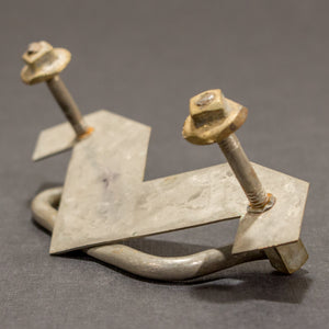 Geometric Victorian Brass Bail pulls