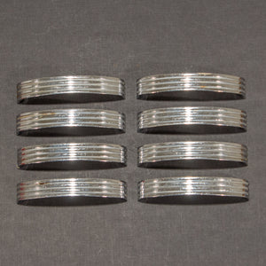 Heavy Deco Chrome Cabinet Drawer Pulls