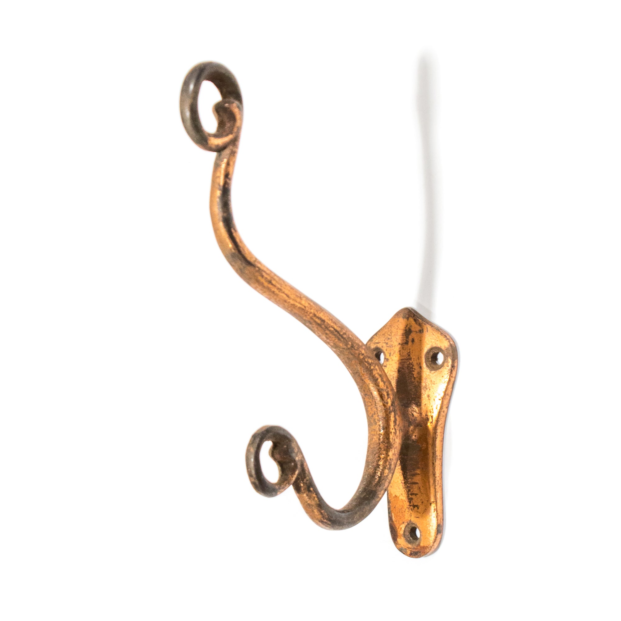 Copper Wash Large Nouveau Iron Hooks