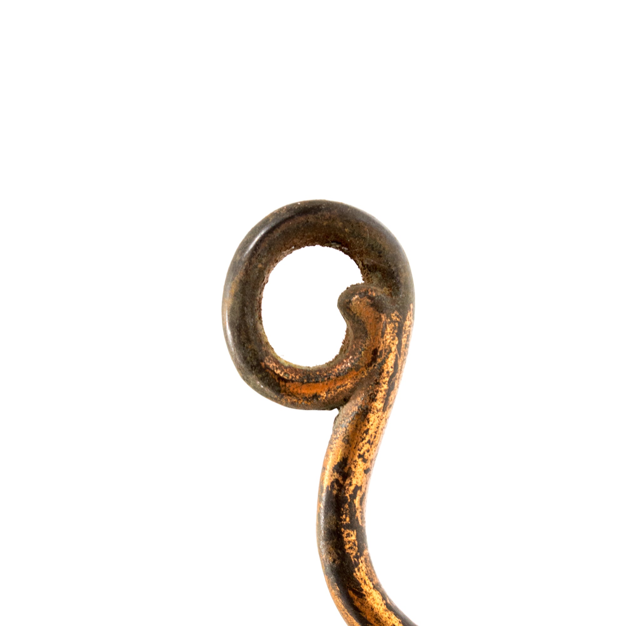 Copper Wash Large Nouveau Iron Hooks