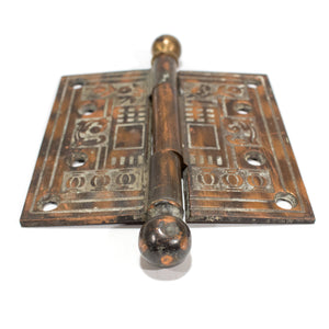 Bronze Wash Victorian Hinges Pair