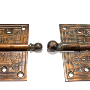 Bronze Wash Victorian Hinges Pair