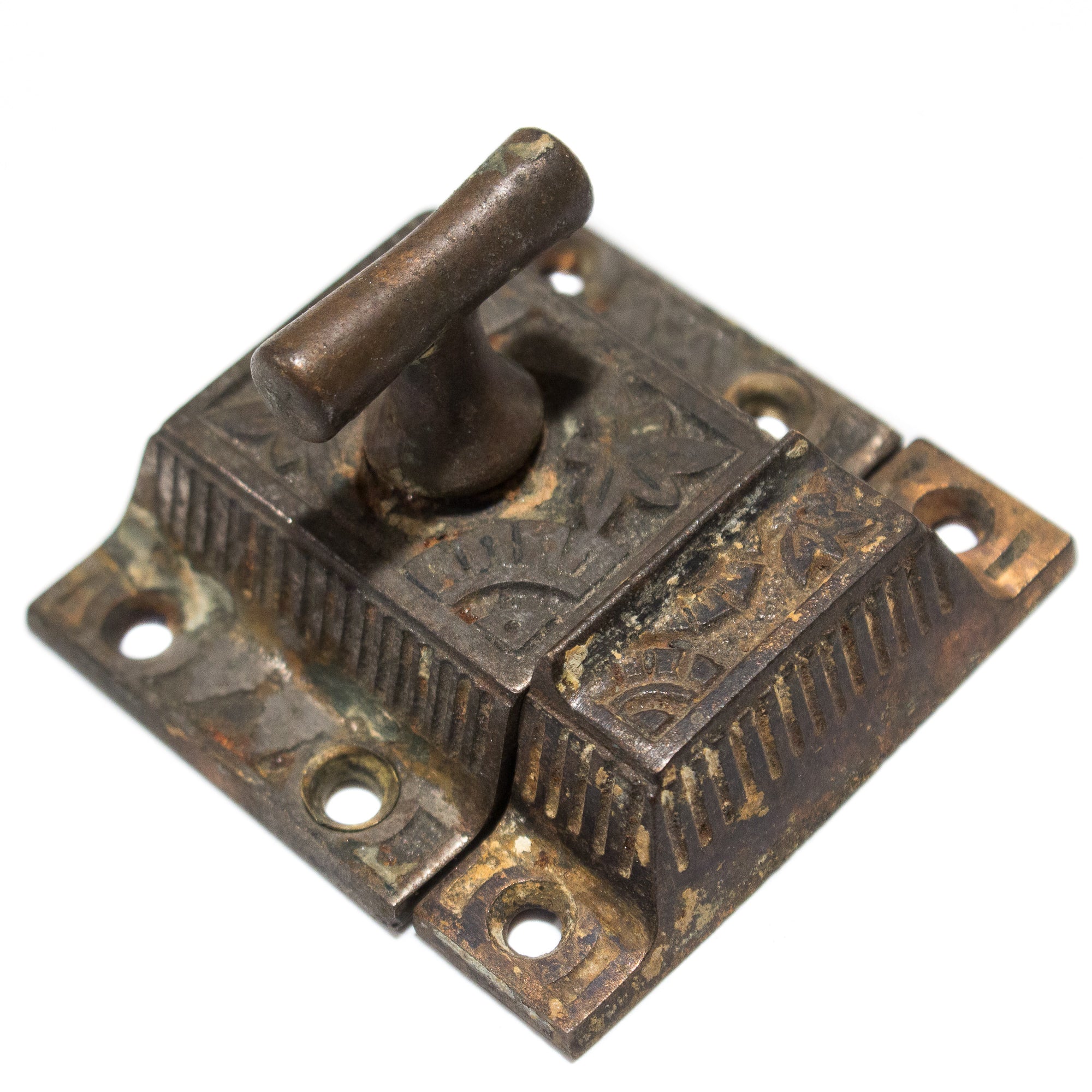 Iron Victorian T Turn Cabinet Latches