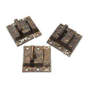 Iron Victorian T Turn Cabinet Latches