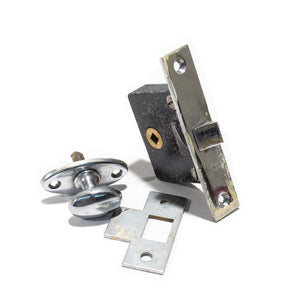 Small Russwin Chrome Mortise Lock Set