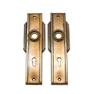 Late Deco Streamline Door Plates