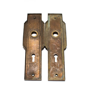 Late Deco Streamline Door Plates