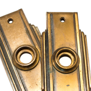 Late Deco Streamline Door Plates