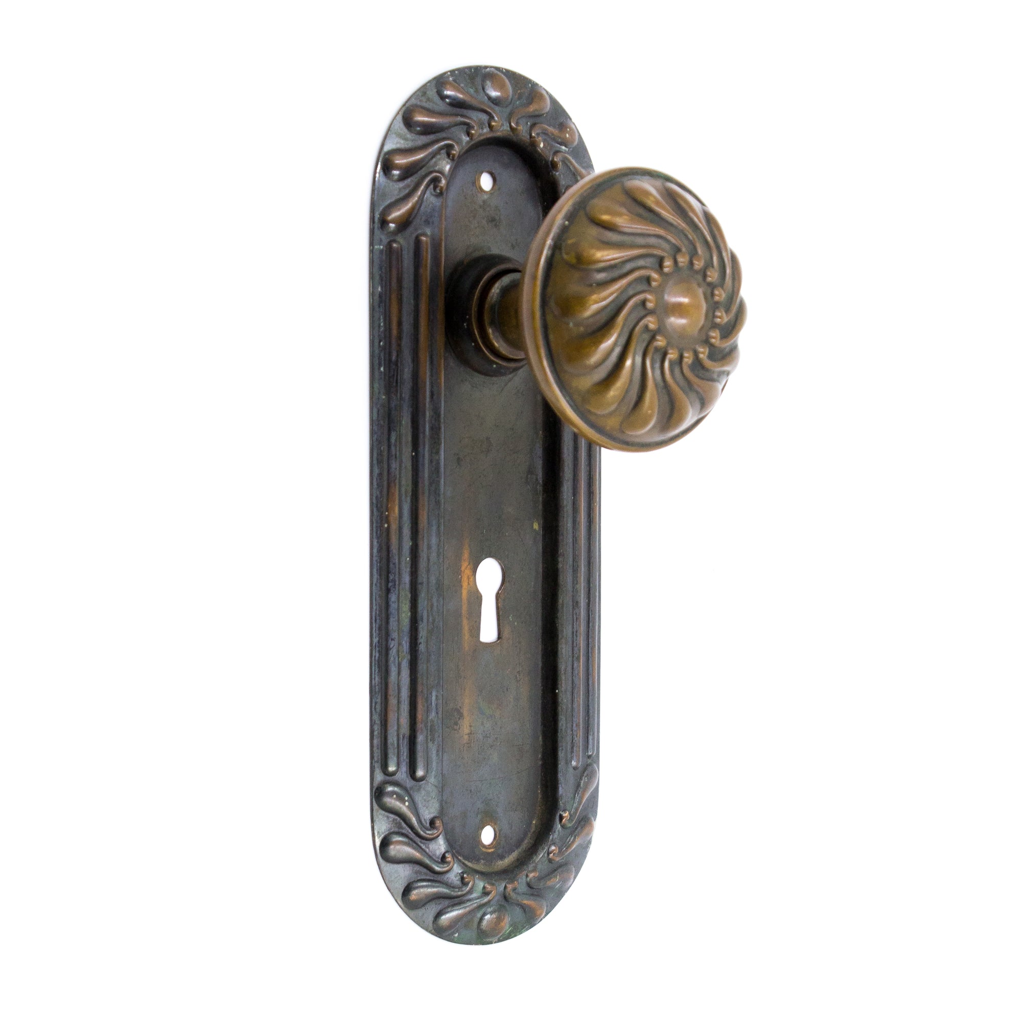 Corbin Bronze Knobs Plates Door Set