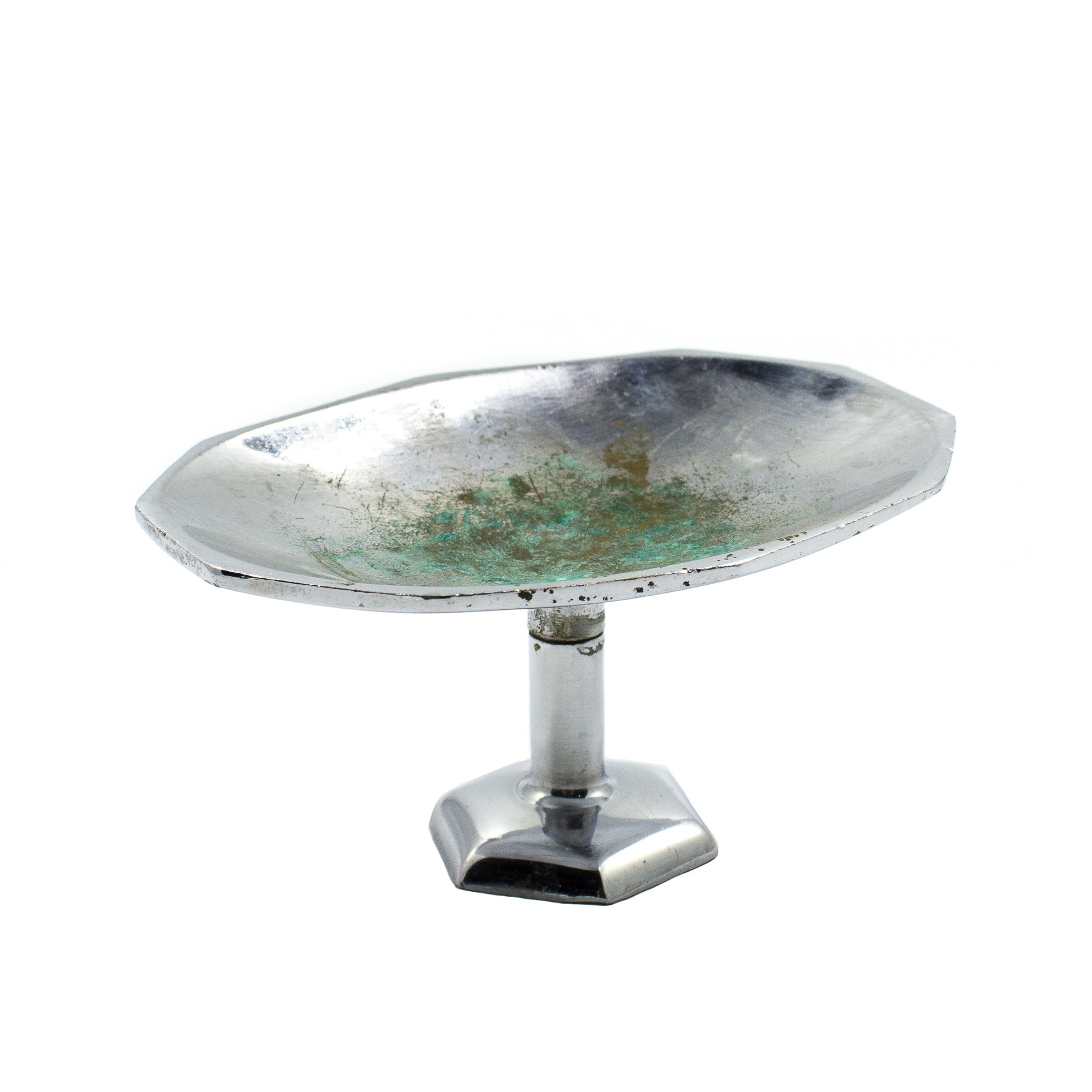 Deco Chrome Deck Mount Nickel Soap Dish