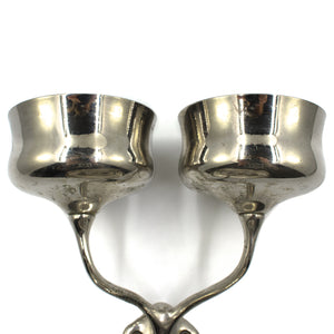 Art Brass Nickel Double Cup and Soap Dish