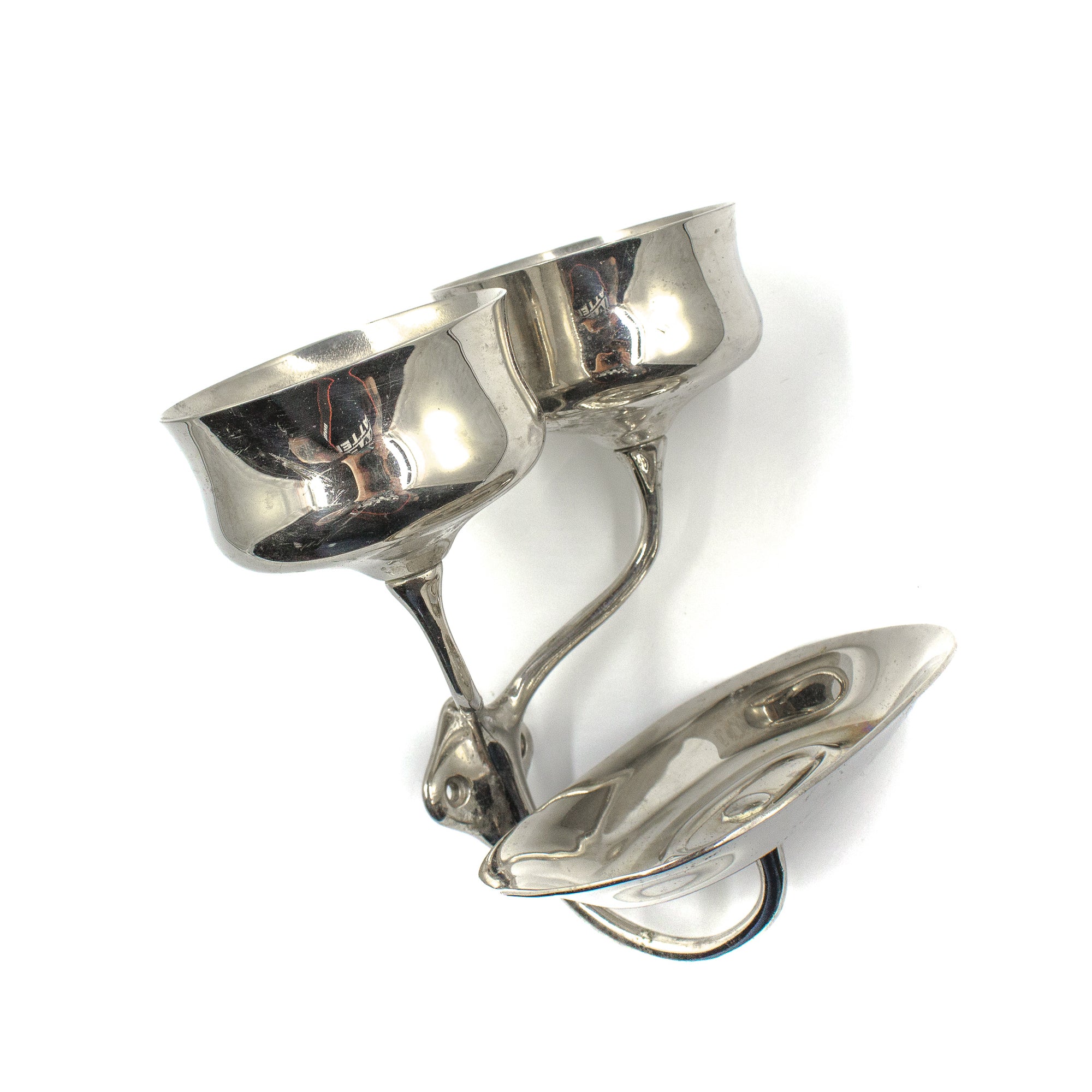 Art Brass Nickel Double Cup and Soap Dish