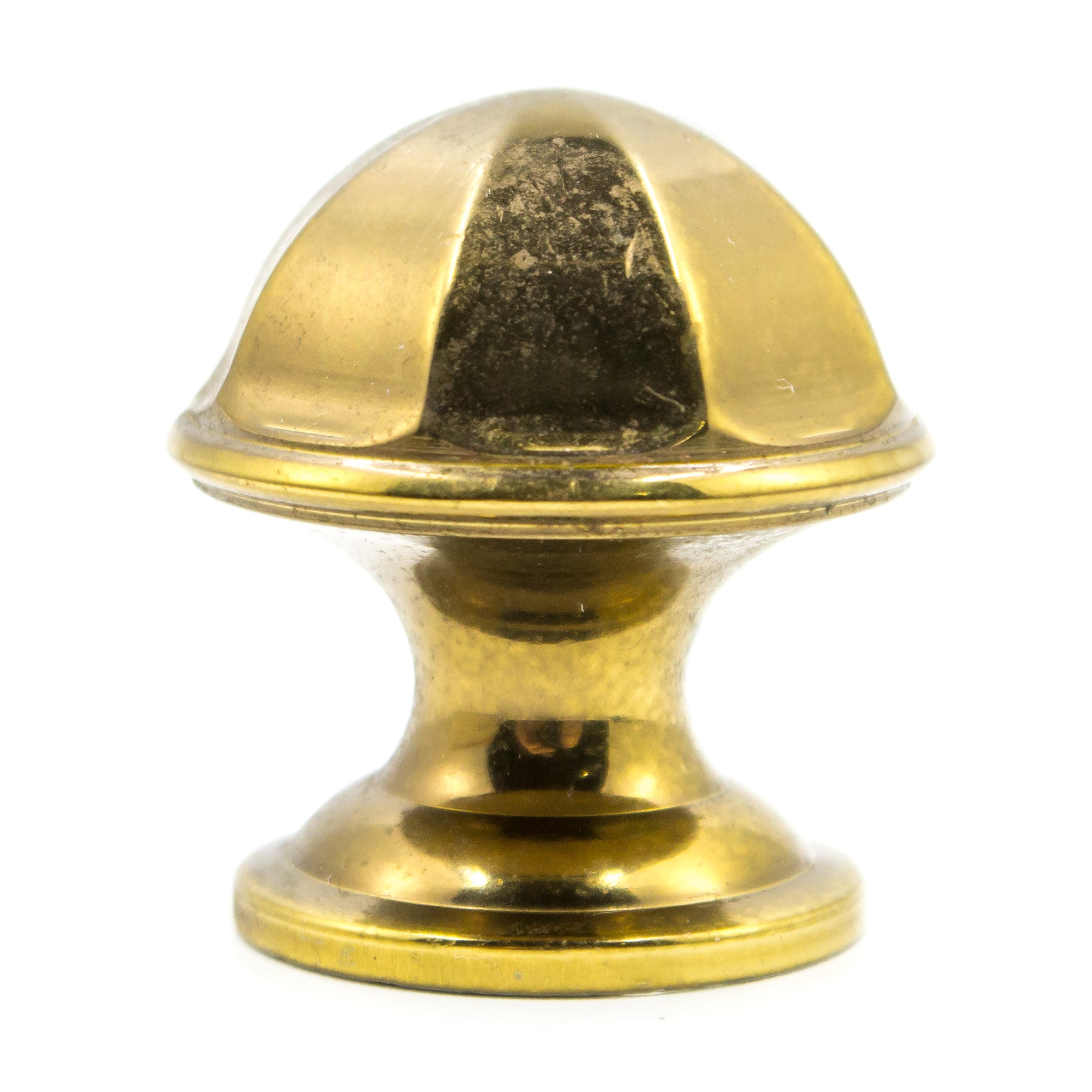 Geometric Vintage Brass Knobs