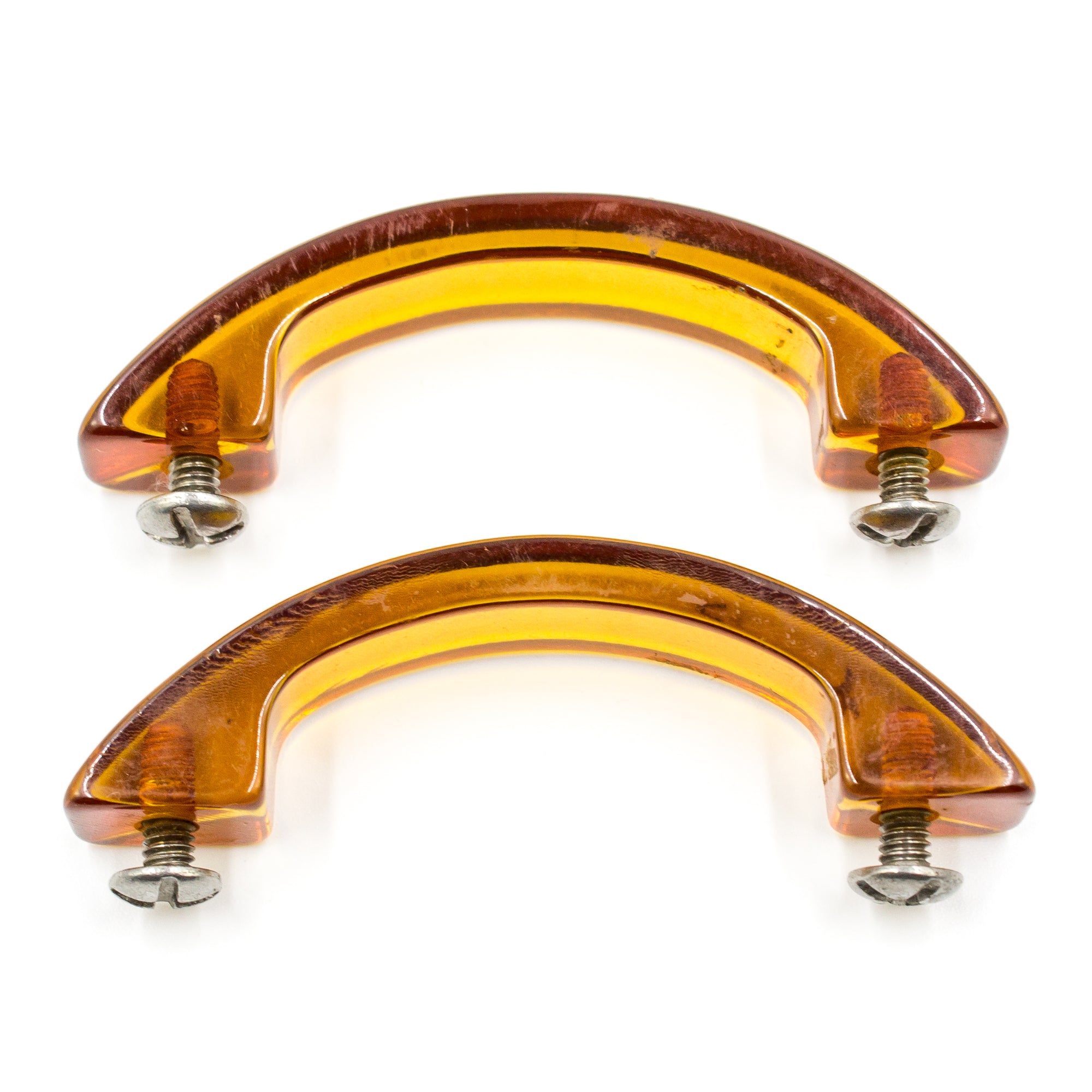 Dark Amber Celluloid Waterfall Pulls