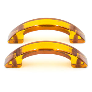 Dark Amber Celluloid Waterfall Pulls