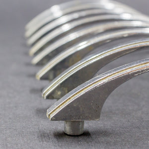 Slim Striped Chrome Deco Pulls