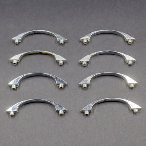 Slim Striped Chrome Deco Pulls