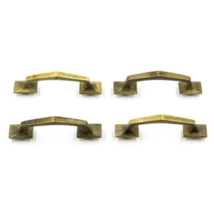 Geometric Brass Angular Cabinet Pulls