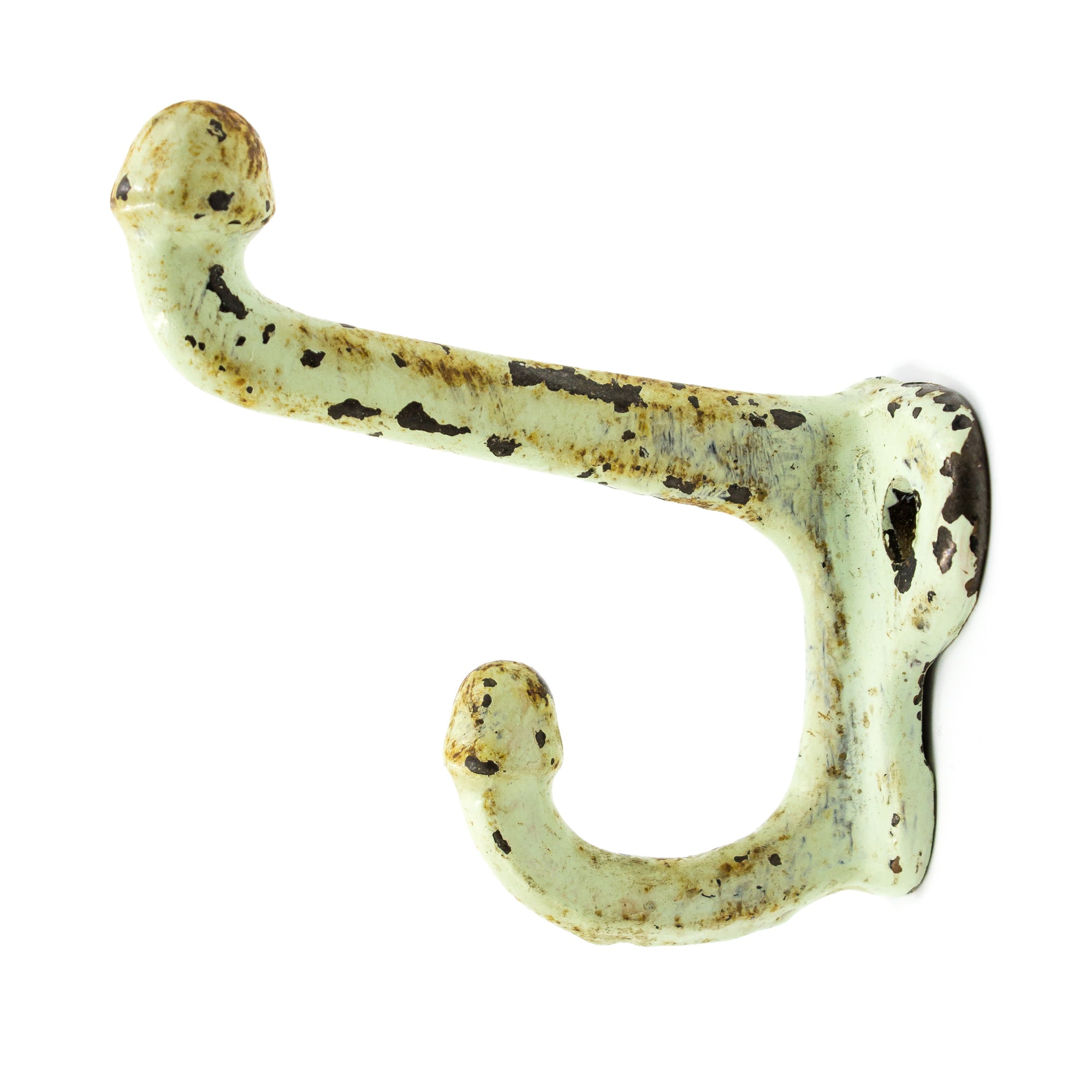 Heavy Cast Iron Double Acorn Hooks