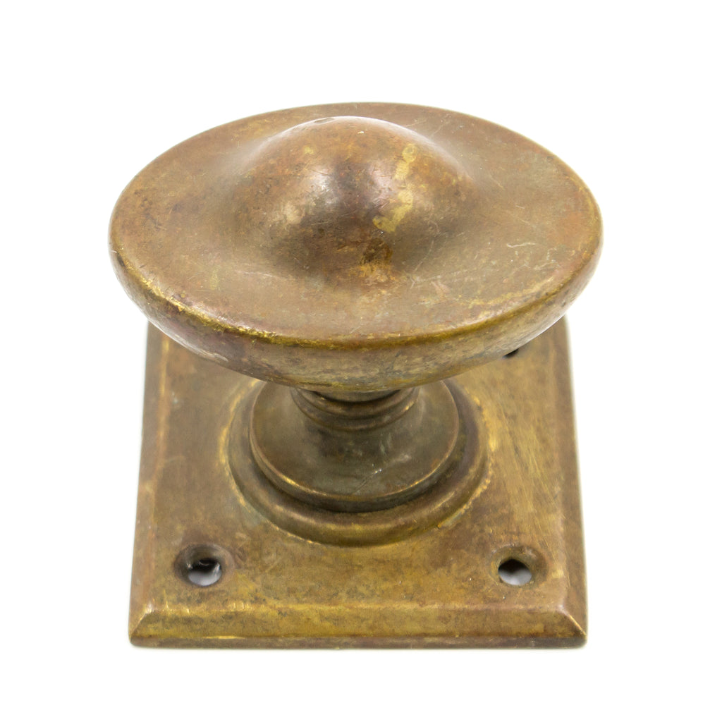 Omnia Decorative Oval Dummy Door Knob Shaded Bronze Solid Brass 432 00B SD4  SB