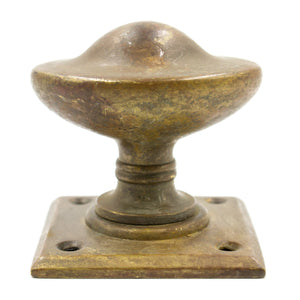 Bronze Oval Dummy Knob with Square Plate