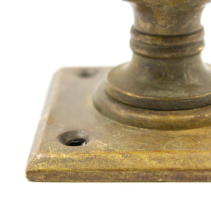 Bronze Oval Dummy Knob with Square Plate